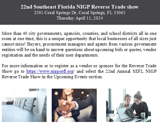 SE Florida Reverse Trade Show on April, 11, 2024.